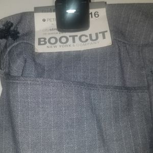 Gray and white pin stripe petite  pants